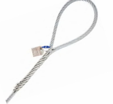 La mano de la base de la fibra empalmó la cuerda de alambre que el montaje móvil galvanizó el material de acero