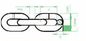 Cadena de elevación del acero de aleación del grado 80 del EN 818-2 con el grillo del arco
