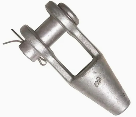 Terminal de cable de acero galvanizado abierto con guardacabo G416 con pasador de chaveta – Solución de aparejo de alta resistencia