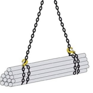 Clasificación industrial 80 Sling de cadena de elevación con 21 WLL y servicios personalizables