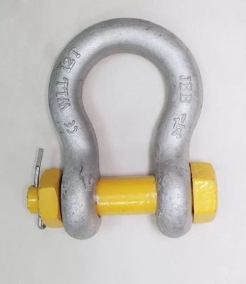 12 toneladas WLL amarillo anclaje de seguridad de arco de cadena con diseño tipo perno