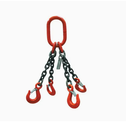 Eslingas de cadena de elevación de trabajo pesado de acero de aleación de grado 80 WLL 21.200 kg