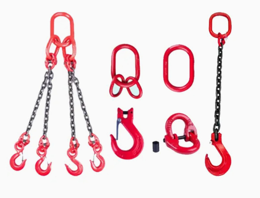Eslingas de cadena de elevación de trabajo pesado de acero de aleación de grado 80 WLL 21.200 kg