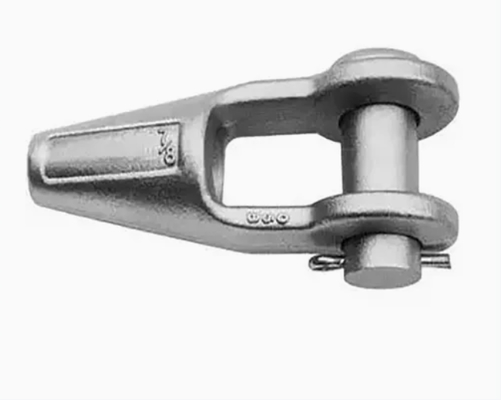 Terminal de cable de acero galvanizado abierto con guardacabo G416 con pasador de chaveta – Solución de aparejo de alta resistencia