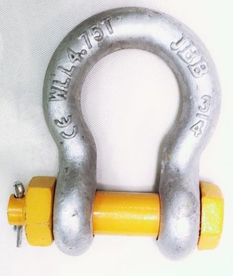 Arcos galvanizados de cadenas por inmersión en caliente para cadenas de tipo perno WLL 30T-175T 5.4x Carga mínima de ruptura 2x Carga de prueba